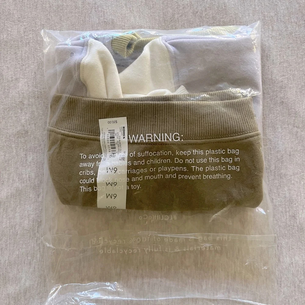 Baby Little Co. Colorblock Sweatshirt 6 months - Picture 3 of 3